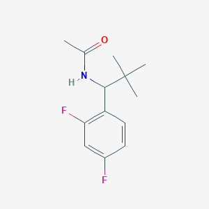 molecular formula C13H17F2NO B6896152 N-[1-(2,4-difluorophenyl)-2,2-dimethylpropyl]acetamide 