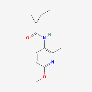 molecular formula C12H16N2O2 B6896175 N-(6-methoxy-2-methylpyridin-3-yl)-2-methylcyclopropane-1-carboxamide 