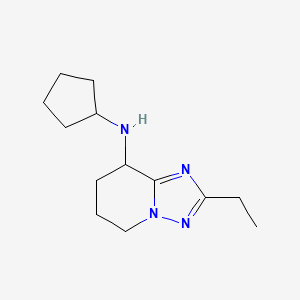 molecular formula C13H22N4 B6896432 N-cyclopentyl-2-ethyl-5,6,7,8-tetrahydro-[1,2,4]triazolo[1,5-a]pyridin-8-amine 