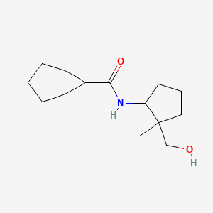 molecular formula C14H23NO2 B6896522 N-[2-(hydroxymethyl)-2-methylcyclopentyl]bicyclo[3.1.0]hexane-6-carboxamide 