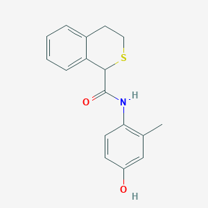 molecular formula C17H17NO2S B6896591 N-(4-hydroxy-2-methylphenyl)-3,4-dihydro-1H-isothiochromene-1-carboxamide 