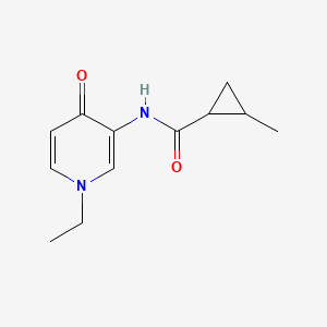 molecular formula C12H16N2O2 B6896813 N-(1-ethyl-4-oxopyridin-3-yl)-2-methylcyclopropane-1-carboxamide 