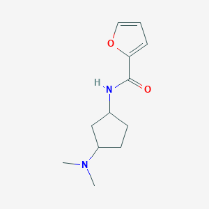 molecular formula C12H18N2O2 B6896843 N-[3-(dimethylamino)cyclopentyl]furan-2-carboxamide 