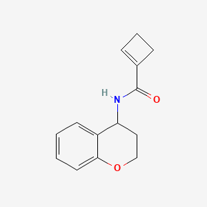 molecular formula C14H15NO2 B6896879 N-(3,4-dihydro-2H-chromen-4-yl)cyclobutene-1-carboxamide 