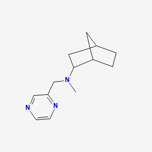 molecular formula C13H19N3 B6896887 N-methyl-N-(pyrazin-2-ylmethyl)bicyclo[2.2.1]heptan-2-amine 
