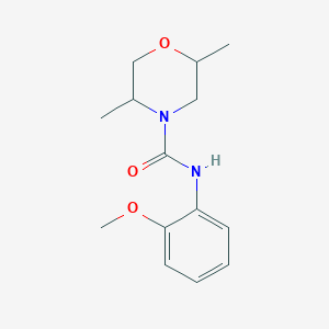 molecular formula C14H20N2O3 B6897073 N-(2-methoxyphenyl)-2,5-dimethylmorpholine-4-carboxamide 