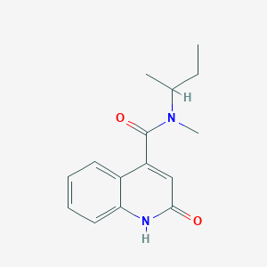 molecular formula C15H18N2O2 B6897083 N-butan-2-yl-N-methyl-2-oxo-1H-quinoline-4-carboxamide 