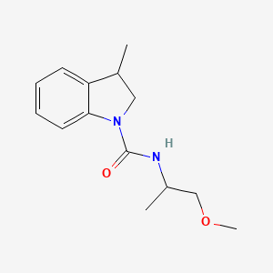 molecular formula C14H20N2O2 B6897171 N-(1-methoxypropan-2-yl)-3-methyl-2,3-dihydroindole-1-carboxamide 