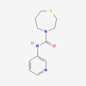 molecular formula C11H15N3OS B6897220 N-pyridin-3-yl-1,4-thiazepane-4-carboxamide 