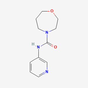 molecular formula C11H15N3O2 B6897345 N-pyridin-3-yl-1,4-oxazepane-4-carboxamide 