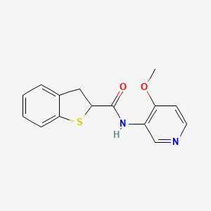 molecular formula C15H14N2O2S B6897422 N-(4-methoxypyridin-3-yl)-2,3-dihydro-1-benzothiophene-2-carboxamide 