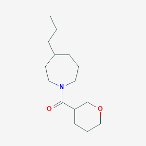 molecular formula C15H27NO2 B6897472 Oxan-3-yl-(4-propylazepan-1-yl)methanone 