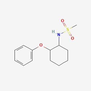 molecular formula C13H19NO3S B6897574 N-(2-phenoxycyclohexyl)methanesulfonamide 