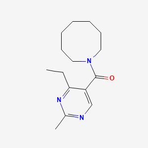 molecular formula C15H23N3O B6897658 Azocan-1-yl-(4-ethyl-2-methylpyrimidin-5-yl)methanone 