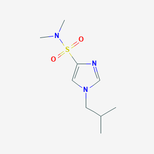 molecular formula C9H17N3O2S B6897953 N,N-dimethyl-1-(2-methylpropyl)imidazole-4-sulfonamide 