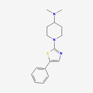 molecular formula C16H21N3S B6897959 N,N-dimethyl-1-(5-phenyl-1,3-thiazol-2-yl)piperidin-4-amine 