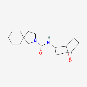 molecular formula C16H26N2O2 B6898212 N-(7-oxabicyclo[2.2.1]heptan-2-yl)-2-azaspiro[4.5]decane-2-carboxamide 