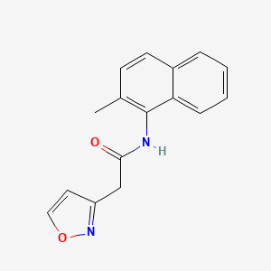 molecular formula C16H14N2O2 B6898280 N-(2-methylnaphthalen-1-yl)-2-(1,2-oxazol-3-yl)acetamide 