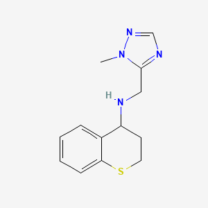 molecular formula C13H16N4S B6898395 N-[(2-methyl-1,2,4-triazol-3-yl)methyl]-3,4-dihydro-2H-thiochromen-4-amine 