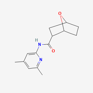 molecular formula C14H18N2O2 B6898551 N-(4,6-dimethylpyridin-2-yl)-7-oxabicyclo[2.2.1]heptane-2-carboxamide 