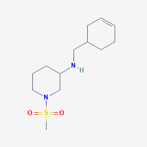 molecular formula C13H24N2O2S B6898578 N-(cyclohex-3-en-1-ylmethyl)-1-methylsulfonylpiperidin-3-amine 
