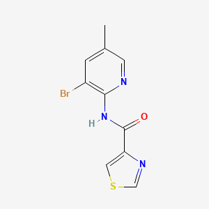 molecular formula C10H8BrN3OS B6898615 N-(3-bromo-5-methylpyridin-2-yl)-1,3-thiazole-4-carboxamide 