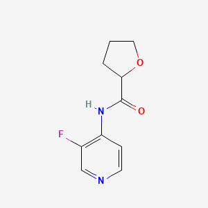 molecular formula C10H11FN2O2 B6898683 N-(3-fluoropyridin-4-yl)oxolane-2-carboxamide 
