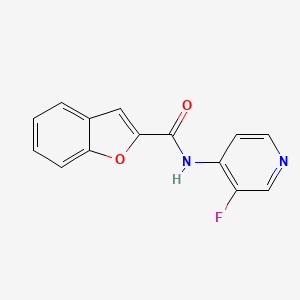 molecular formula C14H9FN2O2 B6898687 N-(3-fluoropyridin-4-yl)-1-benzofuran-2-carboxamide 
