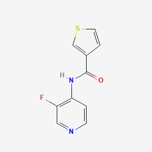 molecular formula C10H7FN2OS B6898718 N-(3-fluoropyridin-4-yl)thiophene-3-carboxamide 