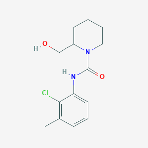 molecular formula C14H19ClN2O2 B6898802 N-(2-chloro-3-methylphenyl)-2-(hydroxymethyl)piperidine-1-carboxamide 