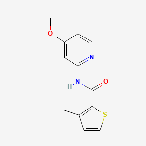 molecular formula C12H12N2O2S B6898831 N-(4-methoxypyridin-2-yl)-3-methylthiophene-2-carboxamide 