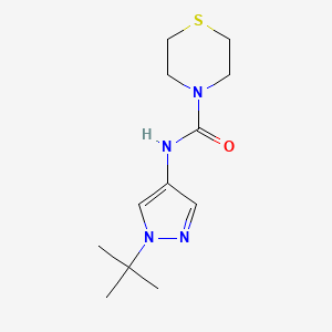 molecular formula C12H20N4OS B6898896 N-(1-tert-butylpyrazol-4-yl)thiomorpholine-4-carboxamide 