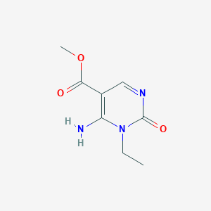 molecular formula C8H11N3O3 B068989 Methyl 6-amino-1-ethyl-2-oxopyrimidine-5-carboxylate CAS No. 168428-15-7