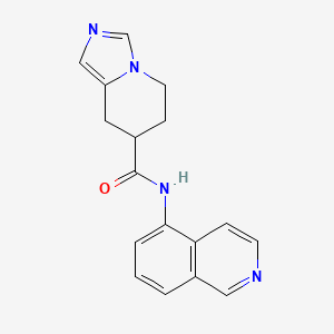 molecular formula C17H16N4O B6898941 N-isoquinolin-5-yl-5,6,7,8-tetrahydroimidazo[1,5-a]pyridine-7-carboxamide 