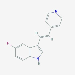 5-Fluoro-3-(2-(4-pyridinyl)ethenyl)-1H-indole