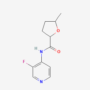 molecular formula C11H13FN2O2 B6899049 N-(3-fluoropyridin-4-yl)-5-methyloxolane-2-carboxamide 
