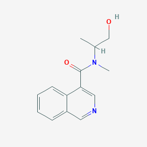 molecular formula C14H16N2O2 B6899055 N-(1-hydroxypropan-2-yl)-N-methylisoquinoline-4-carboxamide 