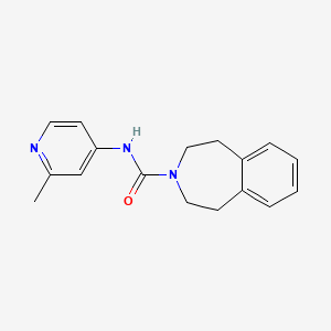 molecular formula C17H19N3O B6899161 N-(2-methylpyridin-4-yl)-1,2,4,5-tetrahydro-3-benzazepine-3-carboxamide 