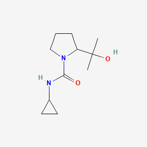 molecular formula C11H20N2O2 B6899175 N-cyclopropyl-2-(2-hydroxypropan-2-yl)pyrrolidine-1-carboxamide 