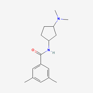 molecular formula C16H24N2O B6899200 N-[3-(dimethylamino)cyclopentyl]-3,5-dimethylbenzamide 
