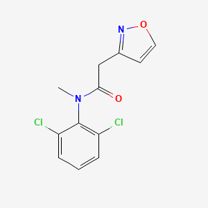 molecular formula C12H10Cl2N2O2 B6899423 N-(2,6-dichlorophenyl)-N-methyl-2-(1,2-oxazol-3-yl)acetamide 