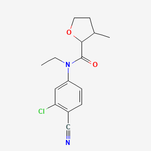 molecular formula C15H17ClN2O2 B6899488 N-(3-chloro-4-cyanophenyl)-N-ethyl-3-methyloxolane-2-carboxamide 