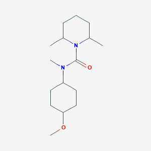 molecular formula C16H30N2O2 B6899558 N-(4-methoxycyclohexyl)-N,2,6-trimethylpiperidine-1-carboxamide 