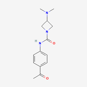 molecular formula C14H19N3O2 B6899611 N-(4-acetylphenyl)-3-(dimethylamino)azetidine-1-carboxamide 