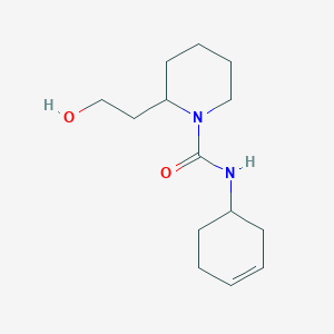 molecular formula C14H24N2O2 B6899655 N-cyclohex-3-en-1-yl-2-(2-hydroxyethyl)piperidine-1-carboxamide 
