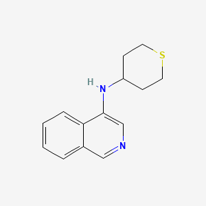 molecular formula C14H16N2S B6899676 N-(thian-4-yl)isoquinolin-4-amine 