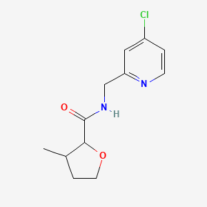 molecular formula C12H15ClN2O2 B6899688 N-[(4-chloropyridin-2-yl)methyl]-3-methyloxolane-2-carboxamide 
