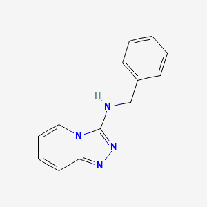 molecular formula C13H12N4 B6899797 N-benzyl-[1,2,4]triazolo[4,3-a]pyridin-3-amine 