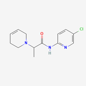 molecular formula C13H16ClN3O B6900087 N-(5-chloropyridin-2-yl)-2-(3,6-dihydro-2H-pyridin-1-yl)propanamide 