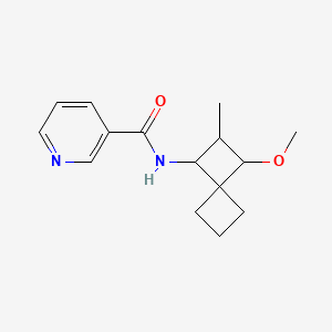 molecular formula C15H20N2O2 B6900095 N-(3-methoxy-2-methylspiro[3.3]heptan-1-yl)pyridine-3-carboxamide 